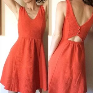 Anthropologie Maeve Orange Summer Dress